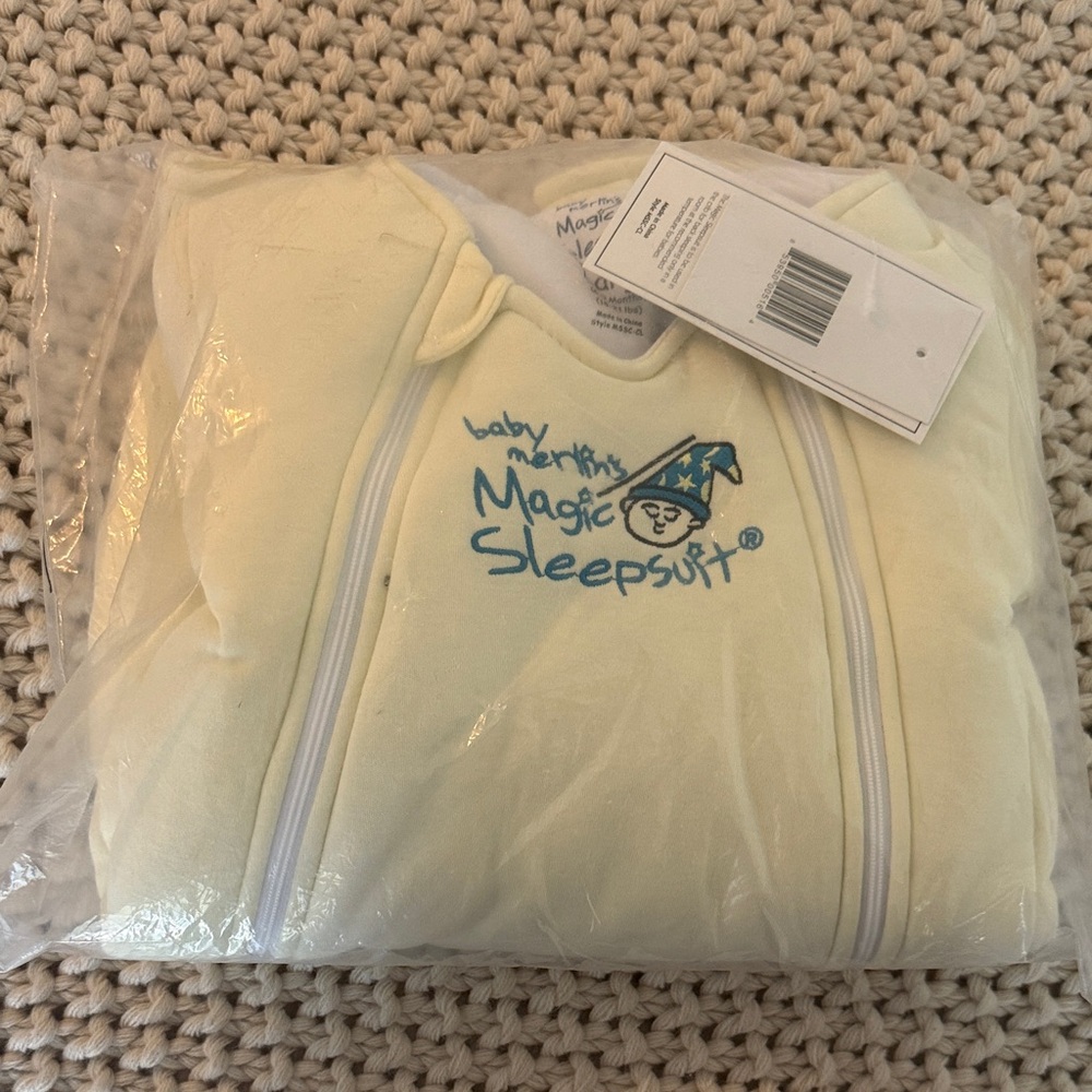 NWT Baby Merlin's Magic Sleepsuit - Soft Yellow Sleep Sack